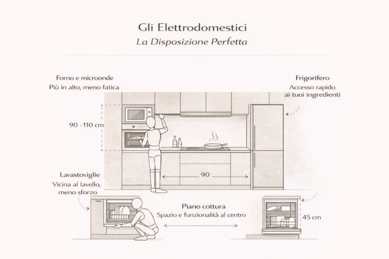 Disposizione perfetta della cucina