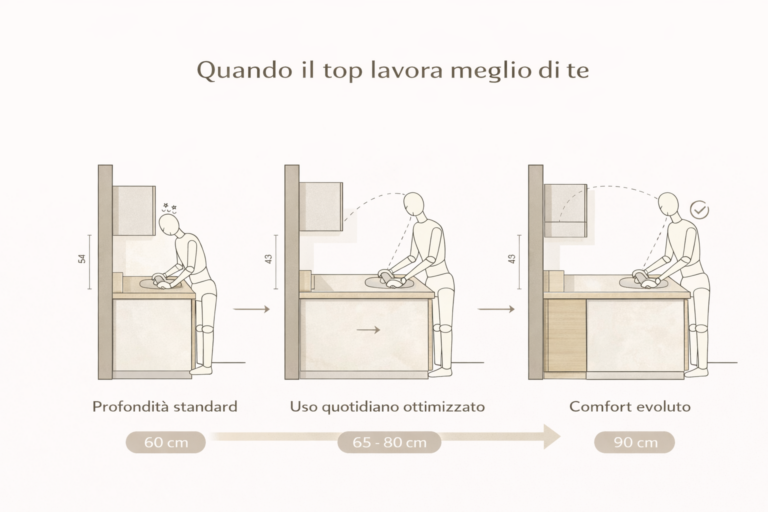 Miglioramento ergonomico del piano di lavoro